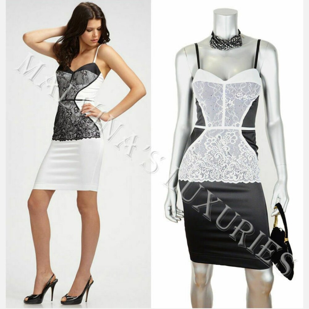 JUST CAVALLI by ROBERTO CAVALLI DRESS SEXY HOURGLASS BUSTIER LACE